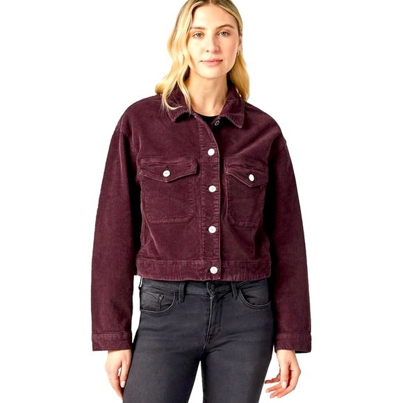 NWT’S Mavi Women's Maren Cropped mahogany corduroy Farmcore Jacket XL New - Picture 3 of 10
